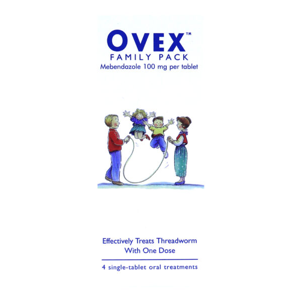 Ovex Family Pack For Threadworm Infection (4 Tablets)