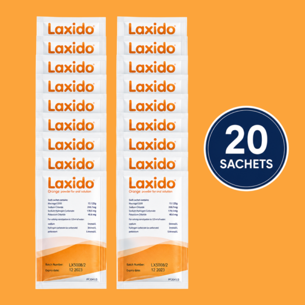 Laxido Orange Powder Sachets (20 Sachets) - Sugar Free