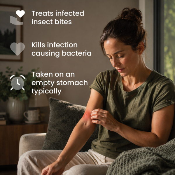 Flucloxacillin Tablets For Infected Insect Bites (500mg)