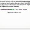 Buy Fexofenadine Tablets 180mg Online at e-Surgery