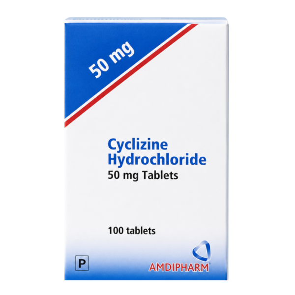 Cyclizine Tablets For Nausea (Anti-Sickness) (50mg)