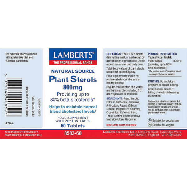 Lamberts Plant Sterols 800mg