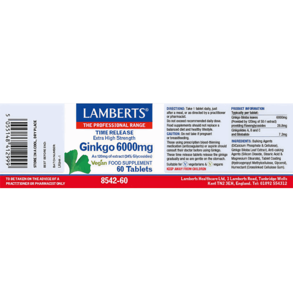 Lamberts Ginkgo Tablets