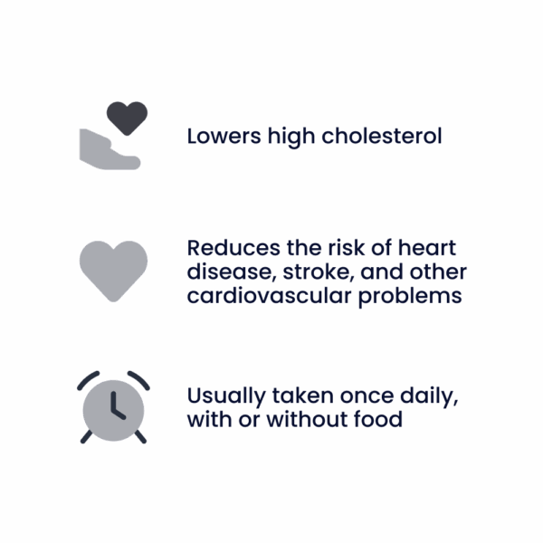 Atorvastatin Tablets (10mg, 20mg, 40mg, 80mg)