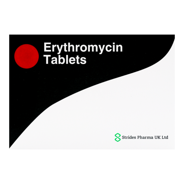Erythromycin Tablets For Bacterial Tonsillitis (250mg)